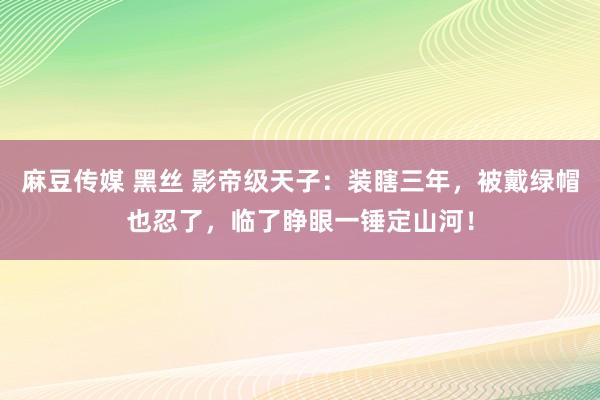 麻豆传媒 黑丝 影帝级天子：装瞎三年，被戴绿帽也忍了，临了睁眼一锤定山河！