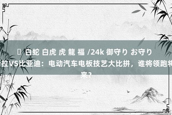 ✨白蛇 白虎 虎 龍 福 /24k 御守り お守り 特斯拉VS比亚迪：电动汽车电板技艺大比拼，谁将领跑将来？