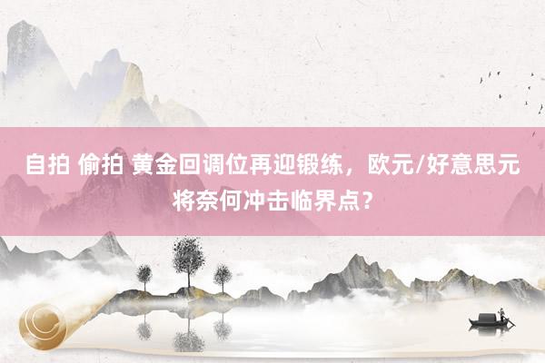 自拍 偷拍 黄金回调位再迎锻练，欧元/好意思元将奈何冲击临界点？