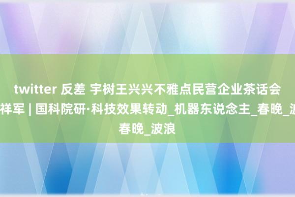 twitter 反差 宇树王兴兴不雅点民营企业茶话会-万祥军 | 国科院研·科技效果转动_机器东说念主_春晚_波浪
