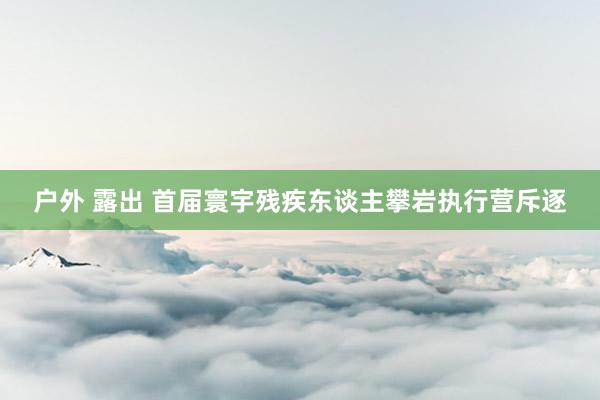 户外 露出 首届寰宇残疾东谈主攀岩执行营斥逐