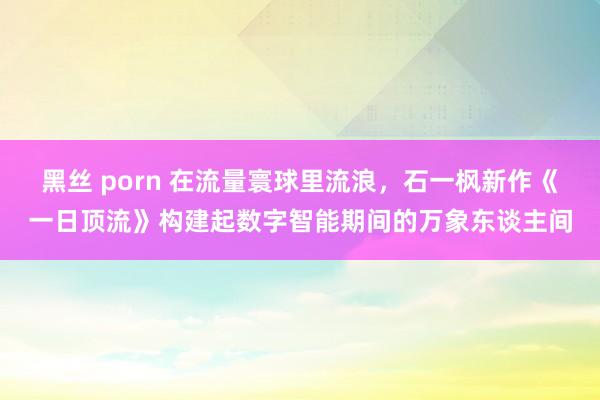 黑丝 porn 在流量寰球里流浪，石一枫新作《一日顶流》构建起数字智能期间的万象东谈主间