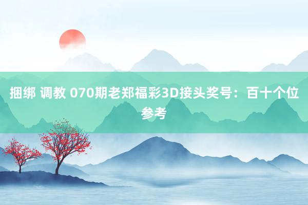 捆绑 调教 070期老郑福彩3D接头奖号：百十个位参考